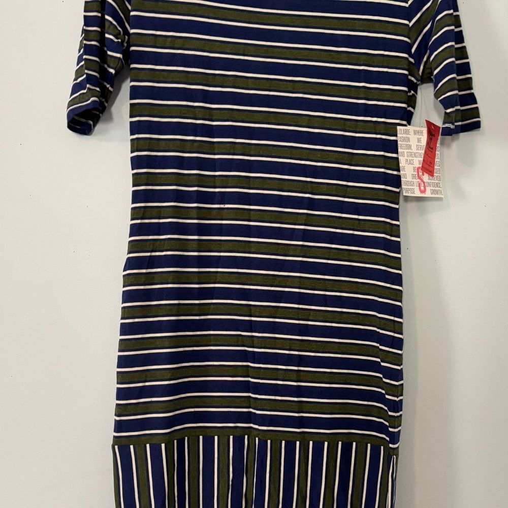 LuLaRoe Blue and Green Dress